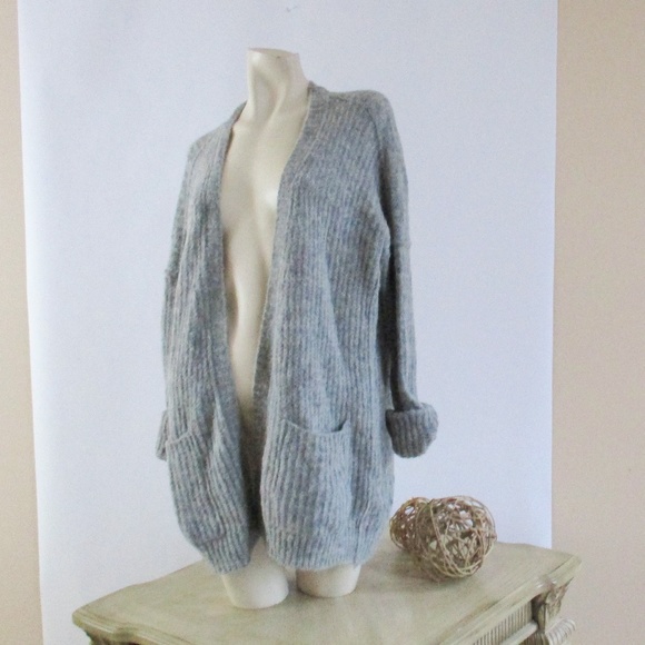 Free People Sweaters - Free People Weekend Getaway Sweater Gray Size Lg